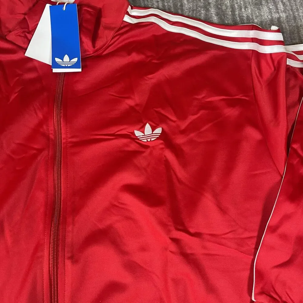 Adidas Originals Firebird Track Suit Mens 2XL Red 3-Stripes Set KD8307 KD8319
